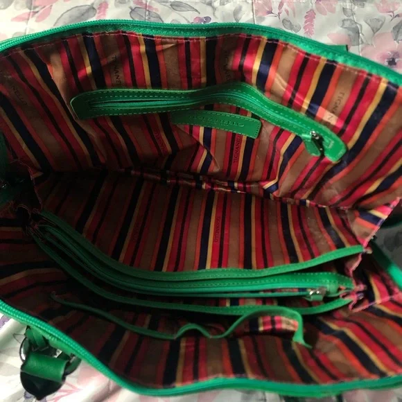 Tignanello Green Leather Handbag - Picture 7 of 8